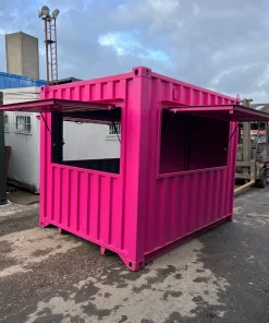 10ft x 8ft Shipping Container Food Kiosk – Street Food & Coffee Shop Unit - Urban Shipping Containers