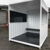 10ft x 8ft Smoking Shelter Shipping Container – Secure, Weatherproof Outdoor Shelter - Urban Shipping Containers