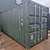 New 20Ft Shipping Container One Trip Green Easy Opening Door - Urban Shipping Containers