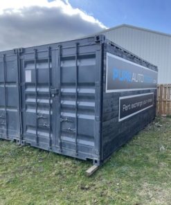 Shipping Container 20Ft Dark Grey With Black Timber Cladding - Urban Shipping Containers